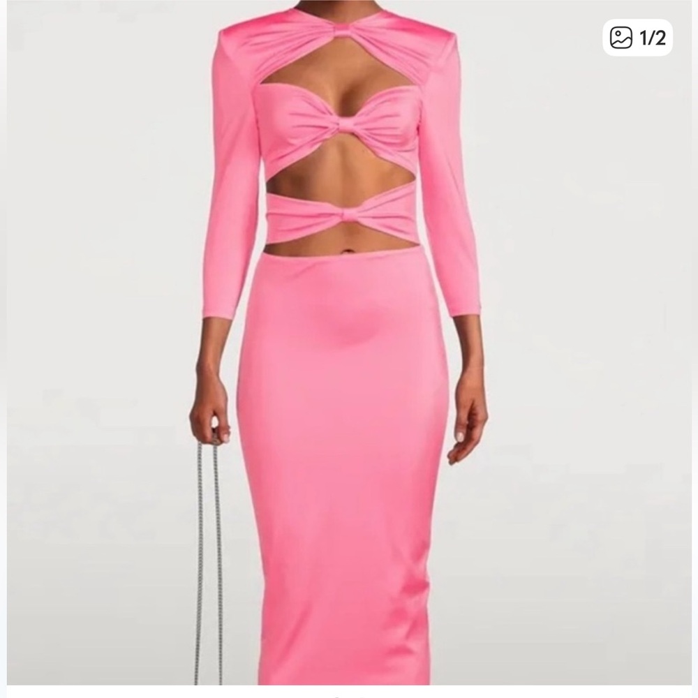Bronx and Banco Vibrant Pink Pencil Skirt